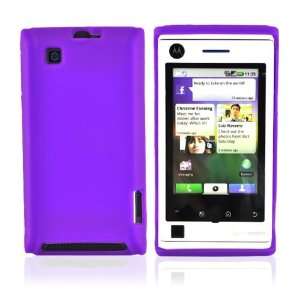  for Motorola Devour A555 Silicone Case Cover Purple 