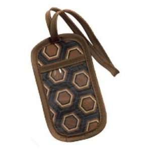  Cinda B Luggage Tag Mod Tortoise * Casual Chic Handbag 