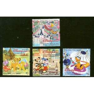  Disney Disneyland China Grand Opening 4 Mint Stamps 1153 6 
