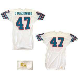  Glenn Blackwood Unsigned Game Used Miami Dolphins Jersey 