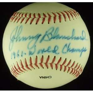  Johnny Blanchard Signed Baseball PSA COA Autograph 