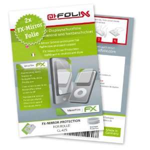  2 x atFoliX FX Mirror Stylish screen protector for Rollei 