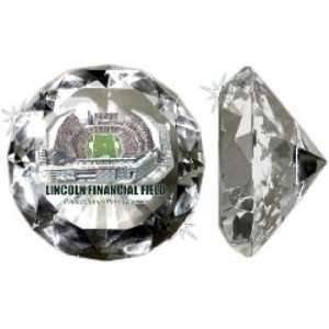  Lincoln Financial Field Crystal Diamond Paperweight 