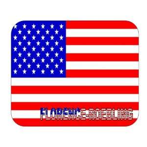  US Flag   Florence Roebling, New Jersey (NJ) Mouse Pad 