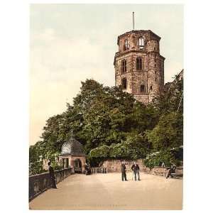  Photochrom Reprint of Octagonal Tower and Terrace 