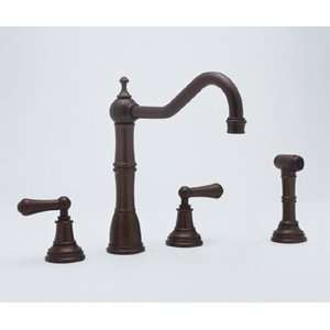  Perrin & Rowe Satin Nickel Widespread Kitchen Faucet with 
