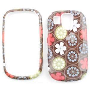  Flight A797 Flower Pattern in Circle on Light Brown Hard Case/Cover 