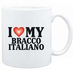 Mug White  I LOVE Bracco Italiano  Dogs  Sports 