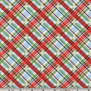  45 Wide Once Upon A Garden Holiday Diagonal Plaid Light 