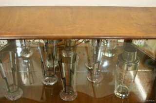Stunning Walnut Cocktail Cabinet / Drinks Bar Dating c1950s   Mirrored 