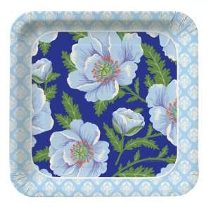   Floral Square Paper Dinner Plates