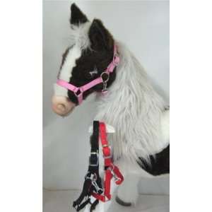    Butterscotch SMores Real Horse Halter, Red
