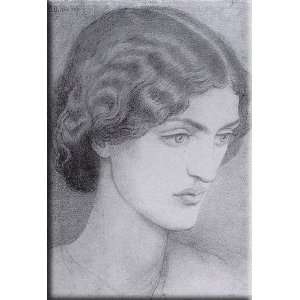  Jane Burden 21x30 Streched Canvas Art by Rossetti, Dante 