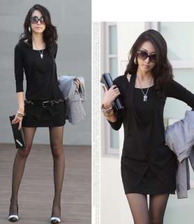 Black / Red / Grey Plus size Long Sleeve Dress L XXXL  