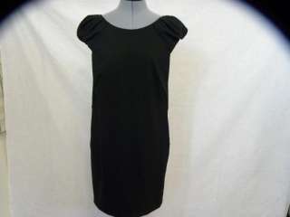 DOLCE & GABBANA black cap sleeve dress.Round neck with straight fit 
