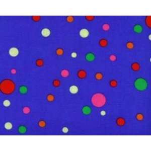 MM1338ROY Party Dot, Multi Colored Dots on Royal By Michael Miller 