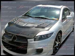 2006   2011 Mitsubishi Eclipse R1 Style Carbon Fiber Hood