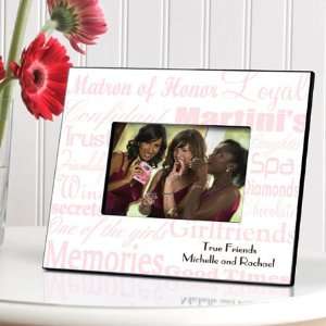  Matron of Honor Frame   Pink White