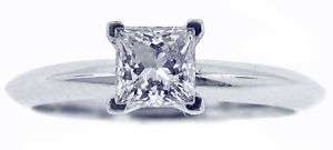 Tiffanys Diamond and Platinum Engagement Ring Sz 4.25  
