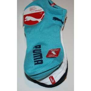  Puma Womens/Girls Low Cut Socks Made with Sorbtex 3 Pair 