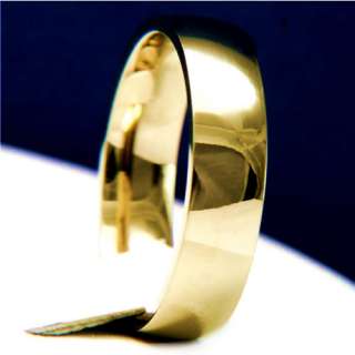   Unisex Mens and Womens Gold Engagement Wedding Bridal Band Ring  