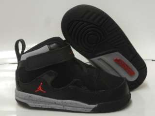 Nike Air Jordan Flight TR 97 Black Cement Grey Sneakers Infant Toddler 