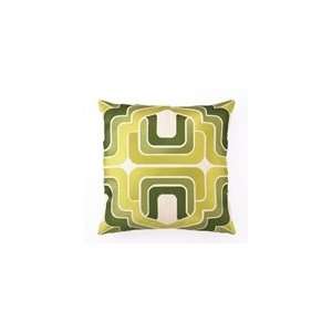  Trina Turk Green Ogee Embroidered Pillow