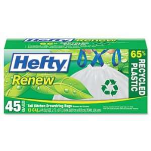 Hefty 13 Gallon Renew Recycled Kitchen and Trash Bags 45ct Box  