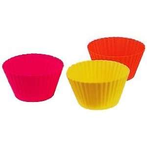  Trudeau Baking Cups   Silicone   Standard   6 pcs   Red 