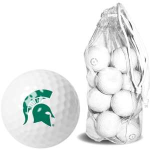  Michigan State Spartans NCAA 15 Golf Ball Clear Pack 