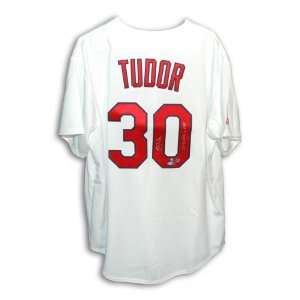  John Tudor Autographed Jersey   with 21 8 1 93 in 1985 