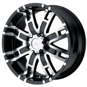 Helo HE835 17x8 Black Wheel / Rim 5x5 with a 0mm Offset and a 78.30 