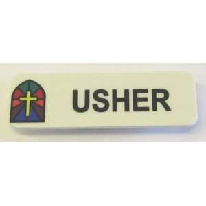  Usher Clip, Magnetic Back Rectangle, Carded (B775 