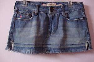 Womens Abercrombie & Fitch Denim Mini Skirt Size 4  