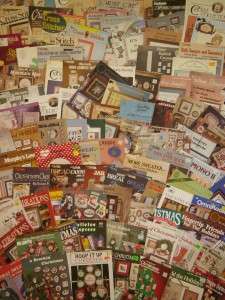 Huge Mixed Lot 137 CROSS STITCH Patterns Books Booklets Leaflets and 