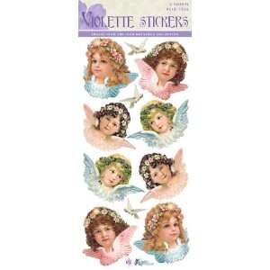  Violette Stickers Vintage Angels