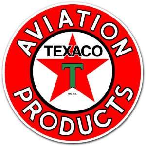Texaco Aviation Products Gas Station Racing Car Bumper Sticker Decal 4 
