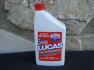 LUCAS 10702 SYNETHETIC MOTORCYCLE OIL 20W 50 FOR HARLEY EVO AND TWIN 