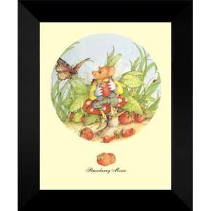  Francis Wainwright FRAMED Art 15x18 Strawberry Mouse 