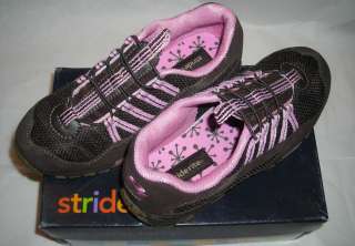 Stride Rite Girls Milena Brown/Begonia Leather Tennis Shoes 2.5 Medium 