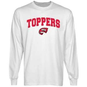 NCAA Western Kentucky Hilltoppers White Logo Arch Long Sleeve T shirt 