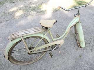 1954 SCHWINN STARLET 26 GIRLS BICYCLE WITH TANK AND STRUT ROD FRONT 