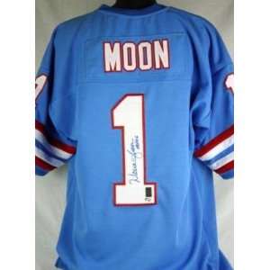 Warren Moon Autographed Uniform   Hof 06 Auth Holo   Autographed NFL 