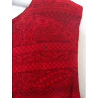 Vikki Vi size 2X PLUS twinset twin set top jacket shirt red print 