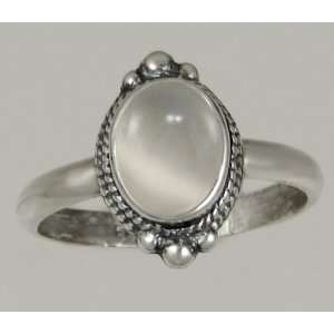   Victorian Ring Featuring a Beautiful White Moonstone Gemstone Jewelry