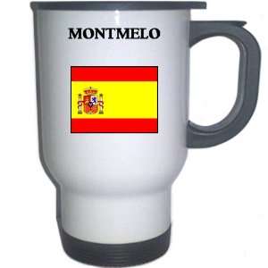  Spain (Espana)   MONTMELO White Stainless Steel Mug 