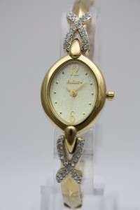New Elgin Women Austrian Crystal Gold Watch Set EG182  