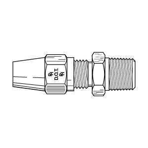  Parker Hannifin 1/4tubex1/8nptf Mle Male Connector W 