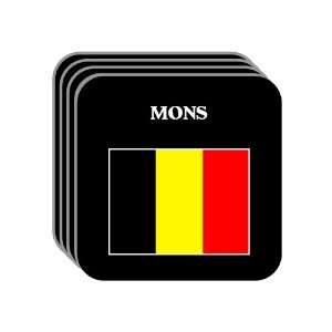 Belgium   MONS Set of 4 Mini Mousepad Coasters