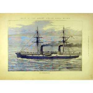  1887 Hms Inflexible Naval Review Queen Jubilee Flagship 